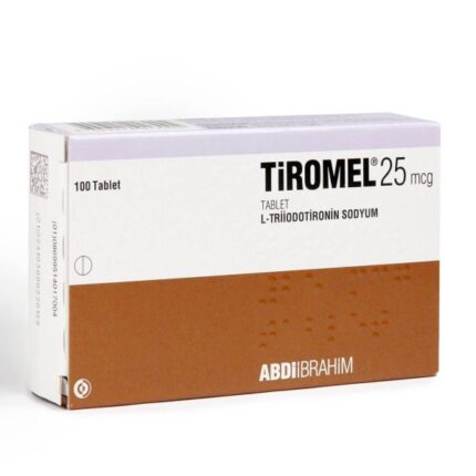 T3 TIROMEL ( LIOTHYRONINE SODIUM ) 25MCG PER TABLET [ 100 TABLETS BOX ] – ABDI IBRAHIM PHARMA