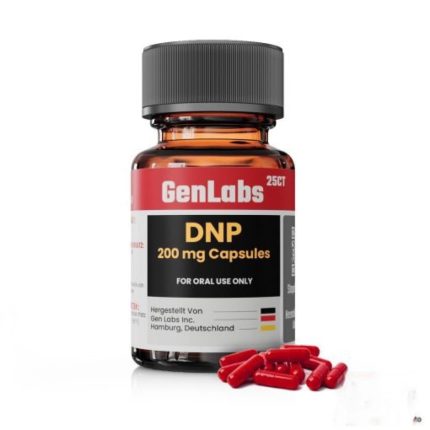 Genlabs DNP 200mg fat burner supplement bottle