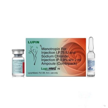 HMG Menotropin 75 IU by Lupin – fertility medication for ovulation stimulation in women and sperm production in men